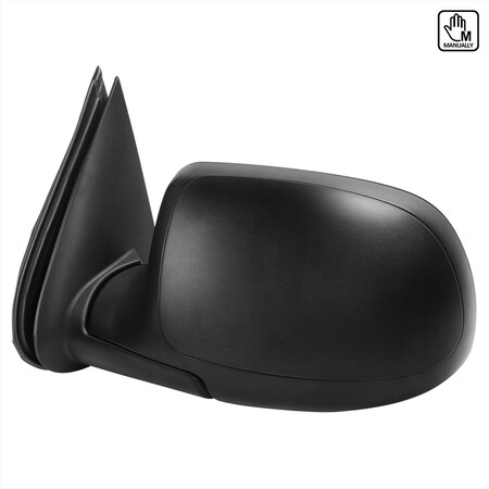 Spec-D Tuning MANUAL SIDE MIRRORS MATE BLACK - LEFT RMV-SIV99M-FS-L